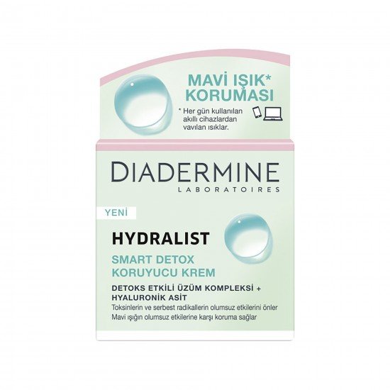Diadermine Hydralist Smart Detox Koruyucu Gündüz Kremi 50 Ml Diadermine Hydralist Smart Detox Koruyucu Gündüz Kremi 50 Ml