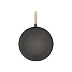 Döküm Gözleme Tavası Yuvarlak Ahşap Sap Döküm Gözleme Tavası Yuvarlak Ahşap Sap