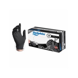 Dolphin Çok Amaçlı Gıdaya Uygun Siyah Nitril Eldiven Large 100'lü Paket Dolphin Çok Amaçlı Gıdaya Uygun Siyah Nitril Eldiven Large 100'lü Paket