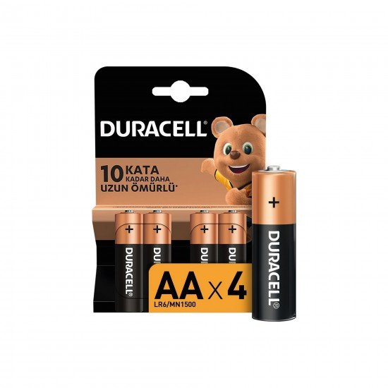 Duracell Alkalin AA Kalem Pil Paket 4 LÜ Duracell Alkalin AA Kalem Pil Paket 4 LÜ