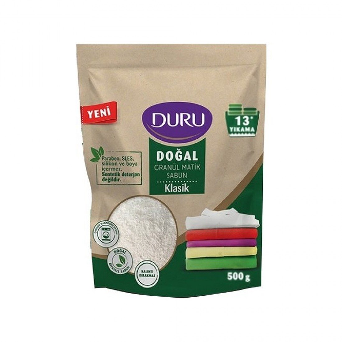 Duru Doğal Granül Matik Sabun Klasik 500 GR