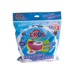 Ekol Mikrofiber Dönerbaşlı Mop Yedek Ekol Mikrofiber Dönerbaşlı Mop Yedek
