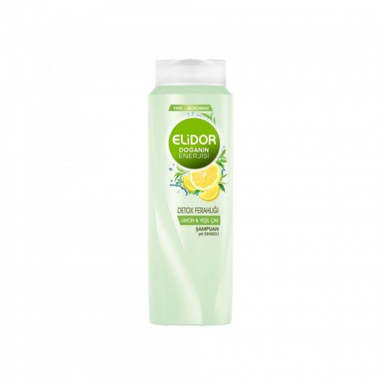 Elidor Doğanın Enerjisi Şampuan Detox Ferahlığı Limon & Yeşil Çay 500 ML Elidor Doğanın Enerjisi Şampuan Detox Ferahlığı Limon & Yeşil Çay 500 ML