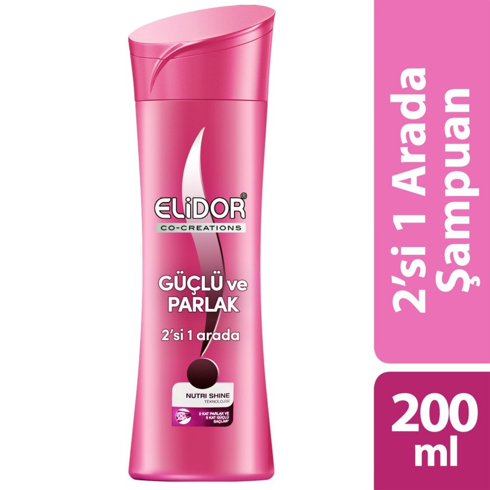 Elidor Şampuan 2 Si 1 Arada Güçlü Ve Parlak 200 Ml