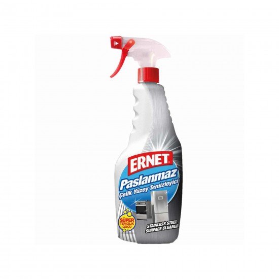 Ernet Süper Likit Paslanmaz Çelik Yüzey Temizleyici 750 ML Ernet Süper Likit Paslanmaz Çelik Yüzey Temizleyici 750 ML