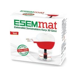 Esemmat Kablosuz Elektrolikit Sivrisineklere Karşı 30 Gece Esemmat Kablosuz Elektrolikit Sivrisineklere Karşı 30 Gece