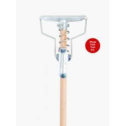 Flora FT793 Ahşap Dar Yaylı Islak Mop Aparatı Flora FT793 Ahşap Dar Yaylı Islak Mop Aparatı