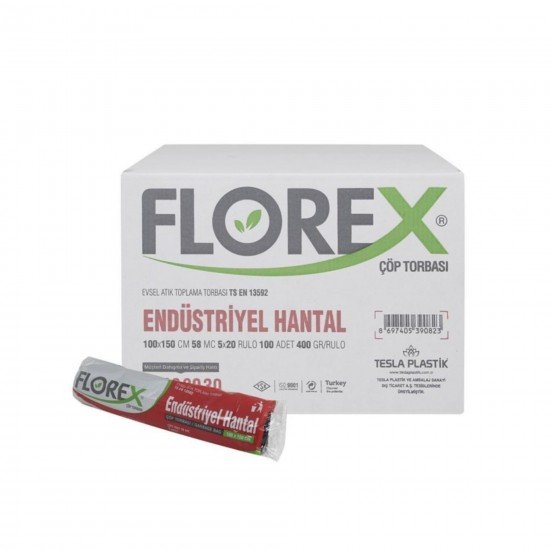 Florex Endüstrriyel Hantal Boy Çöp Poşeti 100x150 Cm 5 Adet 400 Gr 1 Koli 20 Rulo Florex Endüstrriyel Hantal Boy Çöp Poşeti 100x150 Cm 5 Adet 400 Gr 1 Koli 20 Rulo