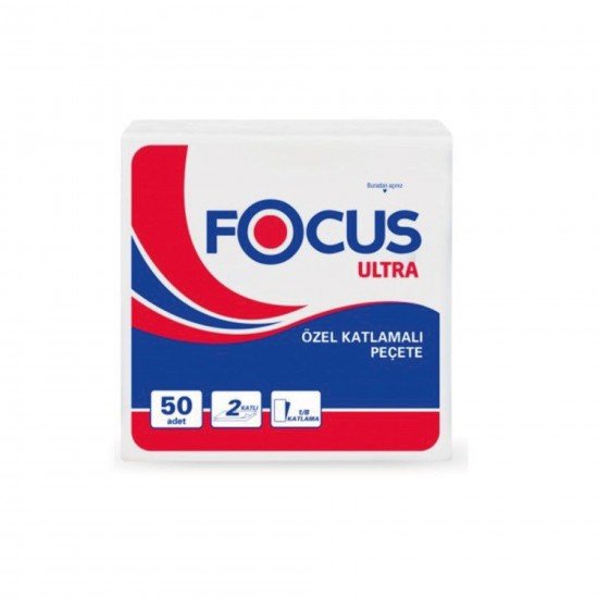 Focus Ultra 1/8 Özel Katlama Peçete 33*33 Cm 50Li