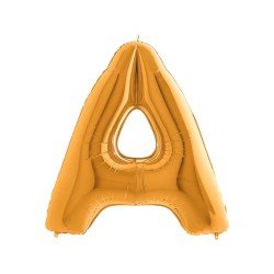 Folyo Balon Harf A Gold 40 İnc 100 Cm Folyo Balon Harf A Gold 40 İnc 100 Cm