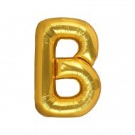 Folyo Balon Harf B Gold 40 İnc 100 Cm Folyo Balon Harf B Gold 40 İnc 100 Cm