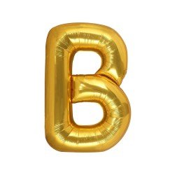Folyo Balon Harf B Gold 40 İnc 100 Cm Folyo Balon Harf B Gold 40 İnc 100 Cm