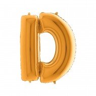 Folyo Balon Harf D Gold 40 İnc 100 Cm Folyo Balon Harf D Gold 40 İnc 100 Cm