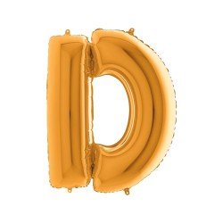 Folyo Balon Harf D Gold 40 İnc 100 Cm Folyo Balon Harf D Gold 40 İnc 100 Cm