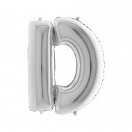 Folyo Balon Harf D Gümüş 40 İnc 100 Cm