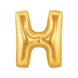Folyo Balon Harf H Gold 40 İnc 100 Cm Folyo Balon Harf H Gold 40 İnc 100 Cm