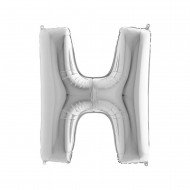 Folyo Balon Harf H Gümüş 40 İnc 100 Cm Folyo Balon Harf H Gümüş 40 İnc 100 Cm