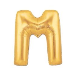 Folyo Balon Harf M Gold 40 İnc 100 Cm Folyo Balon Harf M Gold 40 İnc 100 Cm