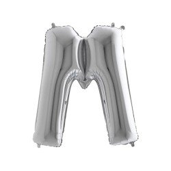 Folyo Balon Harf M Gümüş 40 İnc 100 Cm Folyo Balon Harf M Gümüş 40 İnc 100 Cm