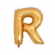 Folyo Balon Harf R Gold 40 İnc 100 Cm Folyo Balon Harf R Gold 40 İnc 100 Cm