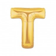 Folyo Balon Harf T Gold 40 İnc 100 Cm Folyo Balon Harf T Gold 40 İnc 100 Cm