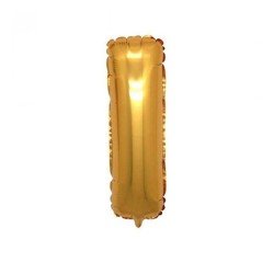 Folyo Balon Harf I Gold 40 İnc 100 Cm Folyo Balon Harf I Gold 40 İnc 100 Cm