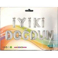 Folyo Balon İyiki Doğdun Set Gümüş
