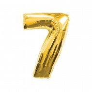 Folyo Balon Rakam 7 Gold 40 İnc 100 Cm
