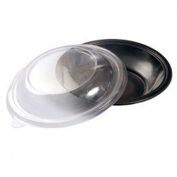 Folyoterm Kapaklı Siyah Salata Kasesi 850 Cc 10 Adet Folyoterm Kapaklı Siyah Salata Kasesi 850 Cc 10 Adet