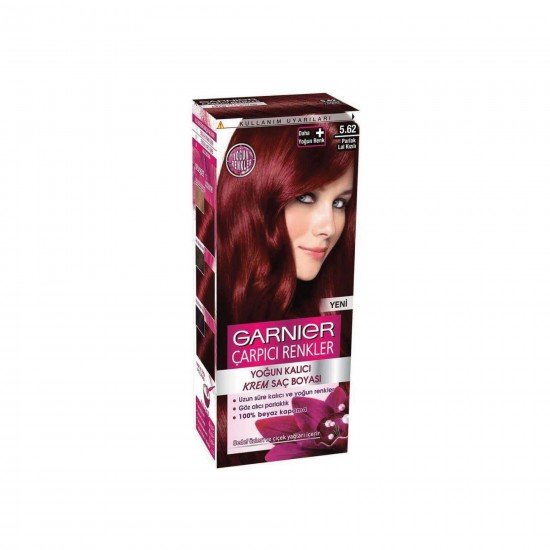 Garnier Çarpıcı Renkler Saç Boyası 5.62 Parlak Lal Kızılı