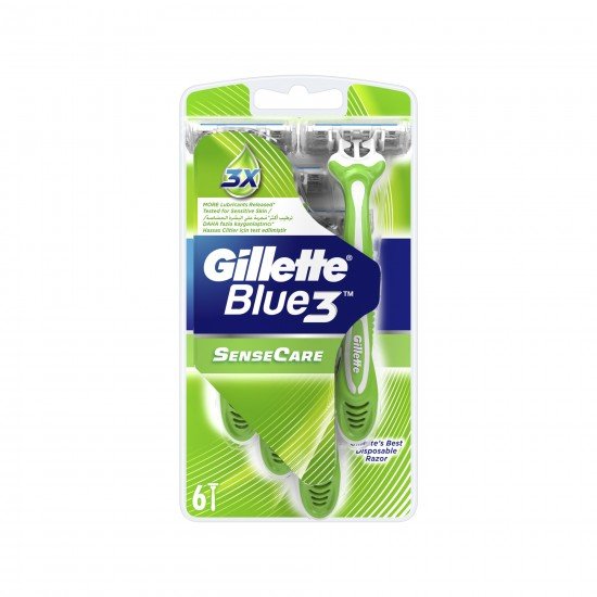 Gillette Blue3 SenseCare Traş Bıçağı 6 LI