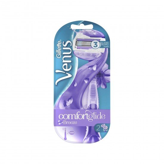 Gillette Venüs Breeze Kadın Tıraş Makinesi + 2 Adet Yedek Başlık