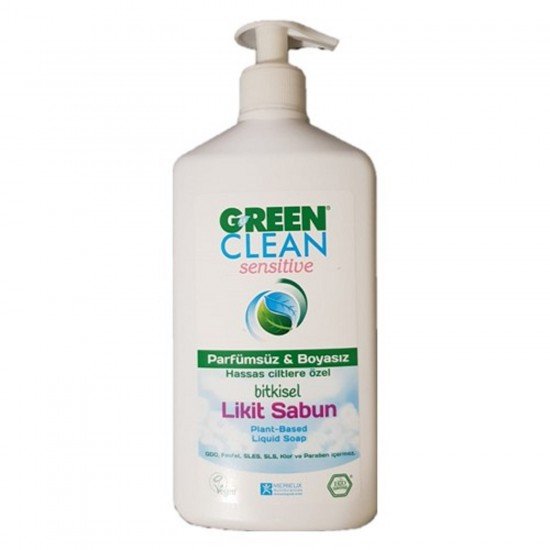Green Clean Sensıtıve Bitkisel Likid Sıvı Sabun 500 ml