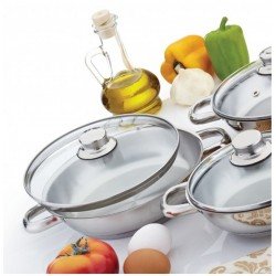 Gülsan Cam Kapaklı 6 Parça Omlet Set