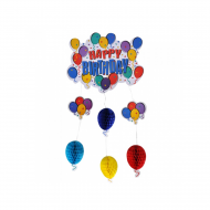Happy Birthday Balonlu Kapı ve Tavan Süsü Happy Birthday Balonlu Kapı ve Tavan Süsü