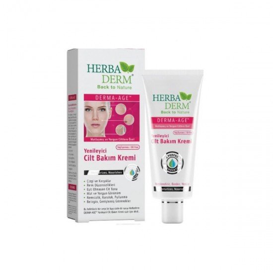 Herbaderm Derma-Age Yenileyici Cilt Bakım Kremi 60ml Herbaderm Derma-Age Yenileyici Cilt Bakım Kremi 60ml