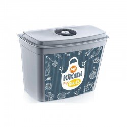 Hobby Life Quick Askılı ve Kapaklı Çöp Kutusu Desenli 4 Lt Hobby Life Quick Askılı ve Kapaklı Çöp Kutusu Desenli 4 Lt