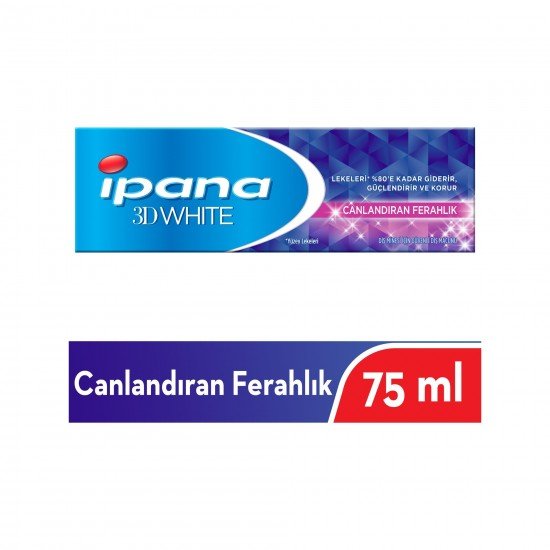 İpana 3 Boyutlu Beyazlık 75 ml Canlandıran Ferahlık Diş Macunu İpana 3 Boyutlu Beyazlık 75 ml Canlandıran Ferahlık Diş Macunu