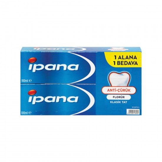 İpana Diş Macunu Kalsident Klasik Tat 65 + 65 ml İpana Diş Macunu Kalsident Klasik Tat 65 + 65 ml