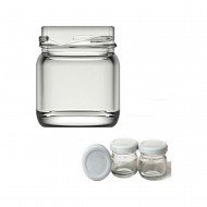 Konserve Kavanoz Cam 40 Cc Kapaklı Konserve Kavanoz Cam 40 Cc Kapaklı