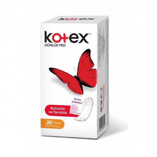 Kotex Lightdays İnce Günlük Ped Parfümsüz 20 Adet