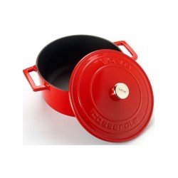 Lava Yuvarlak Tencere Çap 22 Cm - Kırmızı Lava Yuvarlak Tencere Çap 22 Cm - Kırmızı