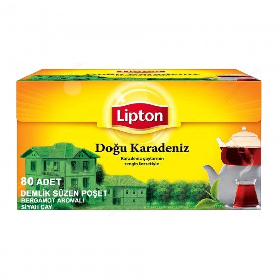 Lipton Doğu Karadeniz Bergamot Aromalı Demlik Siyah Çay 80 Adet