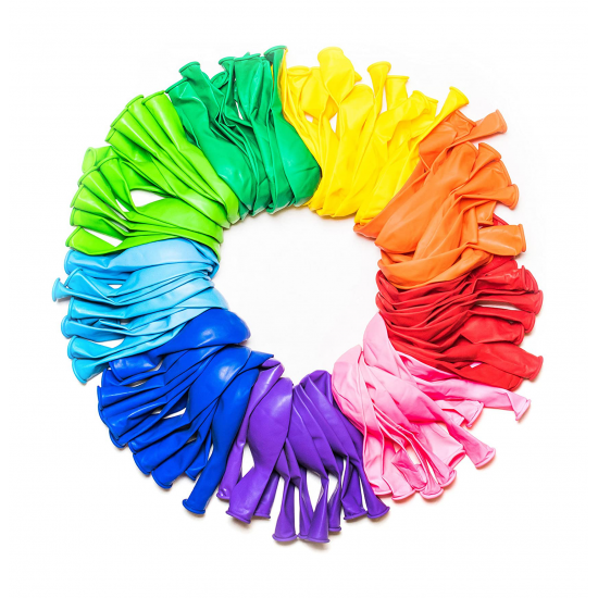 Live Life Renkli Balon Düz Renkler 15 İnc 100 Adet