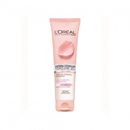 Loreal Paris Değerli Çiçekler Hassas Ciltler için Yüz Temizleme Jeli 150 ML Loreal Paris Değerli Çiçekler Hassas Ciltler için Yüz Temizleme Jeli 150 ML