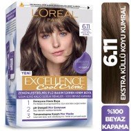 Loreal Paris Excellence Cool Creme Saç Boyası - 6.11 Ekstra Küllü Koyu Kumral Loreal Paris Excellence Cool Creme Saç Boyası - 6.11 Ekstra Küllü Koyu Kumral