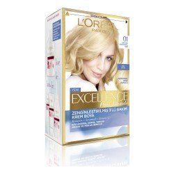 Loreal Paris Excellence Creme Saç Boyası 01 Çok Çok Açık Doğal Sarı Loreal Paris Excellence Creme Saç Boyası 01 Çok Çok Açık Doğal Sarı