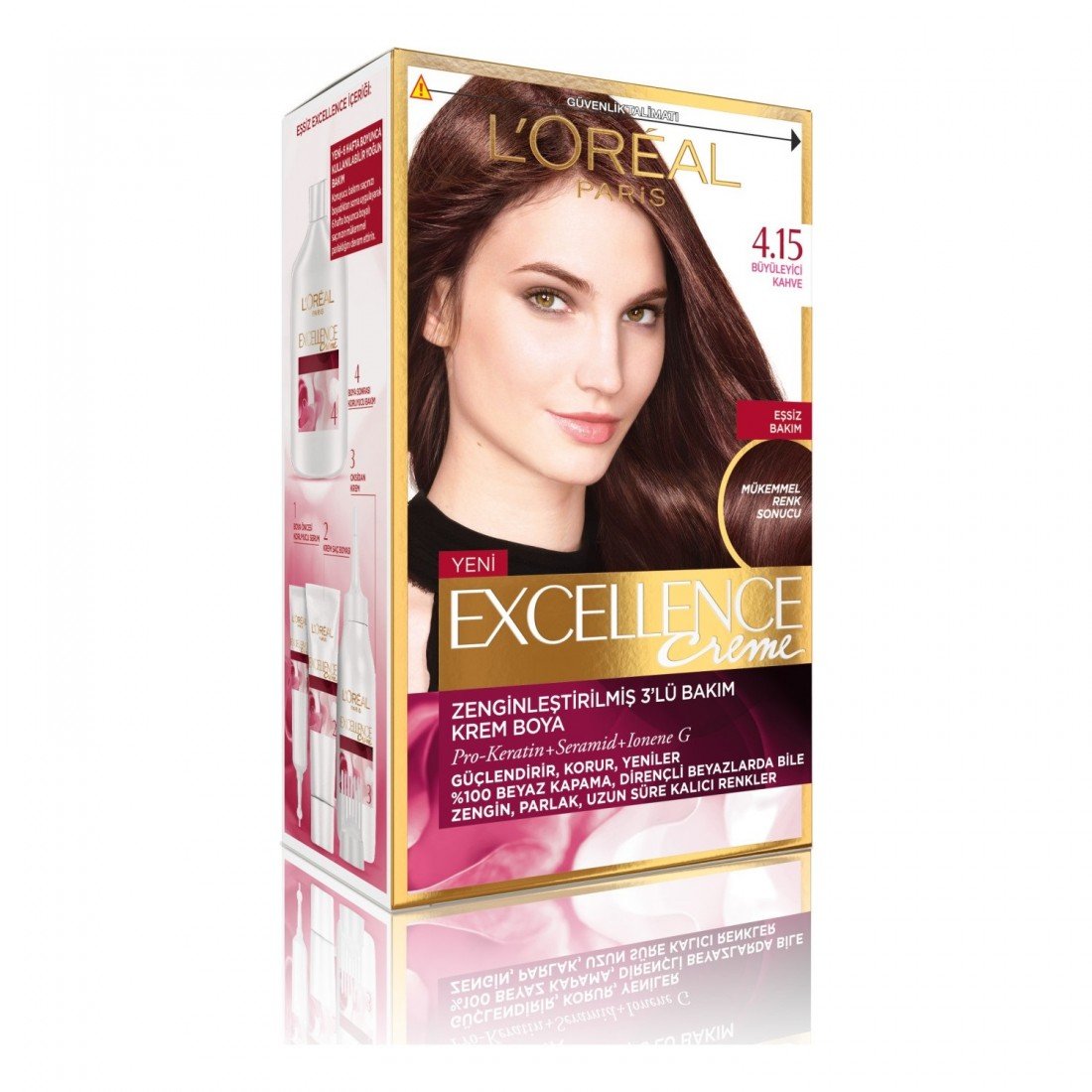 Loreal Paris Excellence Creme Saç Boyası 4.15 Büyüleyici Kahvesi