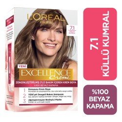 Loreal Paris Excellence Creme Saç Boyası 7.1 Kumral Küllü Loreal Paris Excellence Creme Saç Boyası 7.1 Kumral Küllü
