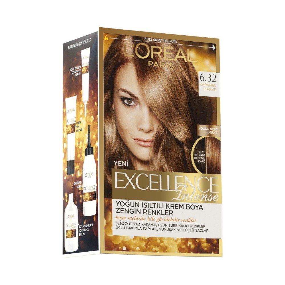 Loreal Paris Excellence Intense Saç Boyası 6.32 Karamel Kahve
